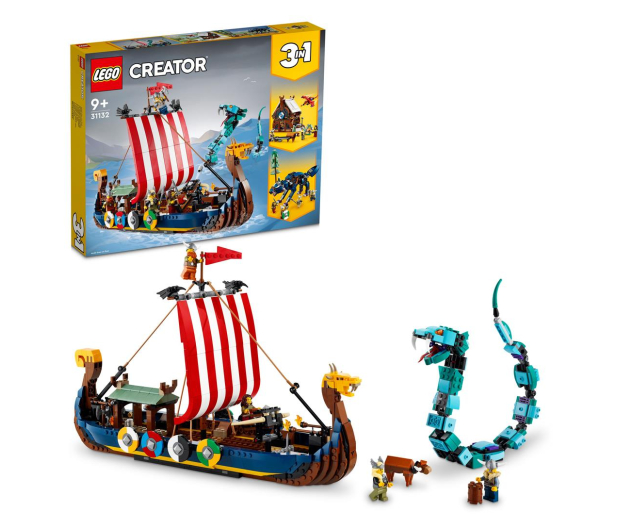 LEGO Creator 31132 Statek wikingów i wąż z Midgardu - 1042843 - zdjęcie 9